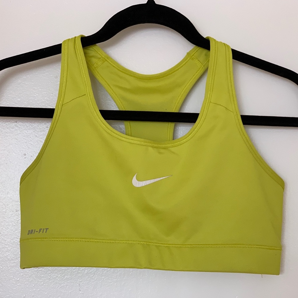 Nike sports bra, yellow - medium